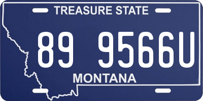 MT license plate 899566U