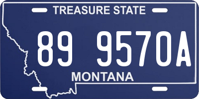 MT license plate 899570A