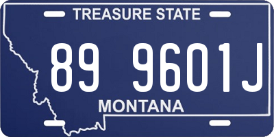 MT license plate 899601J