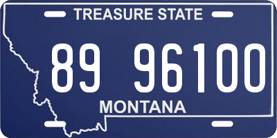 MT license plate 899610O