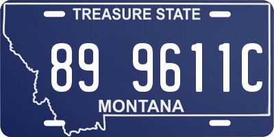 MT license plate 899611C
