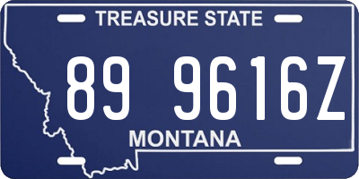 MT license plate 899616Z