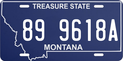 MT license plate 899618A