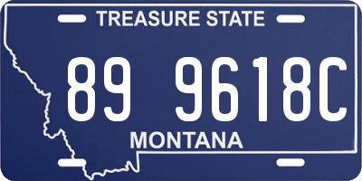 MT license plate 899618C