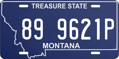 MT license plate 899621P
