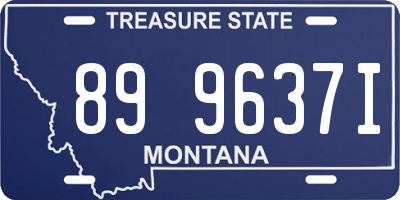 MT license plate 899637I