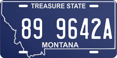 MT license plate 899642A