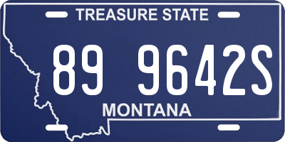 MT license plate 899642S