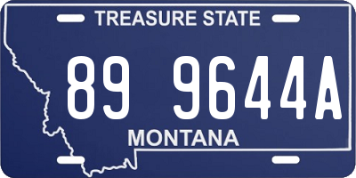 MT license plate 899644A