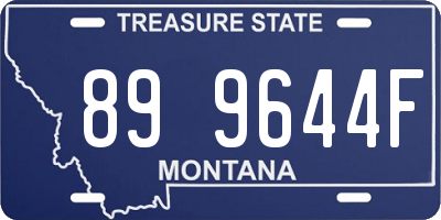 MT license plate 899644F
