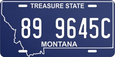 MT license plate 899645C