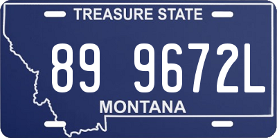 MT license plate 899672L