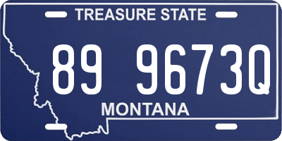 MT license plate 899673Q