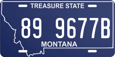 MT license plate 899677B