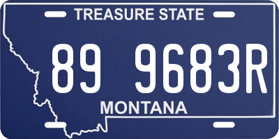 MT license plate 899683R