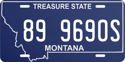 MT license plate 899690S