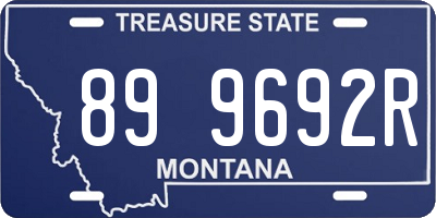 MT license plate 899692R