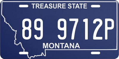 MT license plate 899712P