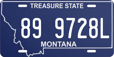 MT license plate 899728L