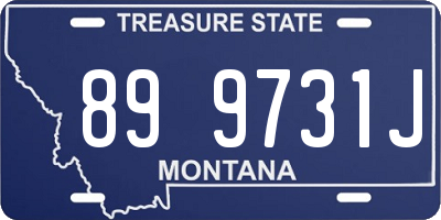 MT license plate 899731J