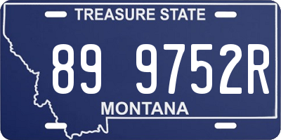 MT license plate 899752R