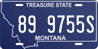 MT license plate 899755S