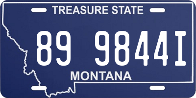 MT license plate 899844I
