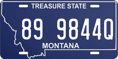 MT license plate 899844Q