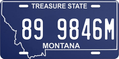 MT license plate 899846M