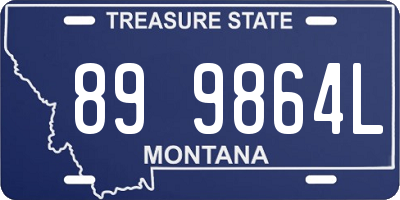 MT license plate 899864L