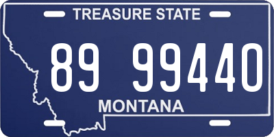 MT license plate 899944O