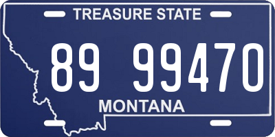 MT license plate 899947O