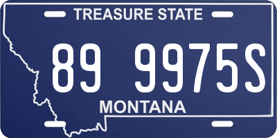 MT license plate 899975S