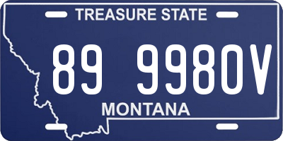 MT license plate 899980V