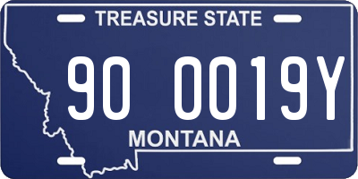 MT license plate 900019Y