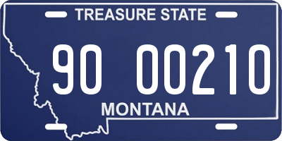 MT license plate 900021O