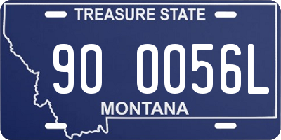 MT license plate 900056L