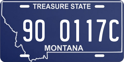 MT license plate 900117C