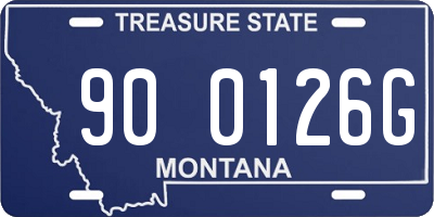 MT license plate 900126G