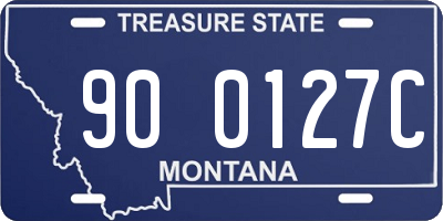MT license plate 900127C