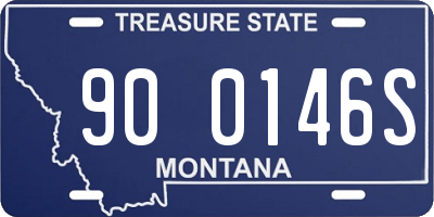 MT license plate 900146S