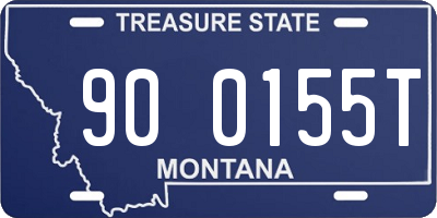 MT license plate 900155T