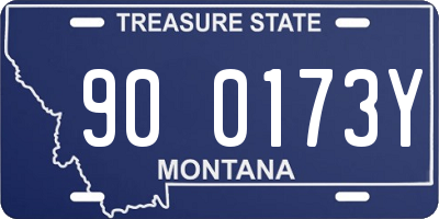MT license plate 900173Y