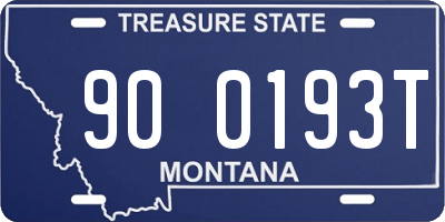 MT license plate 900193T