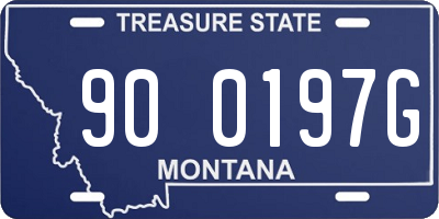 MT license plate 900197G