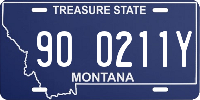 MT license plate 900211Y