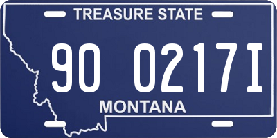 MT license plate 900217I