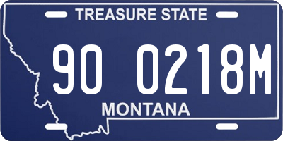 MT license plate 900218M