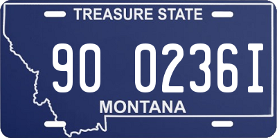MT license plate 900236I