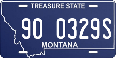 MT license plate 900329S